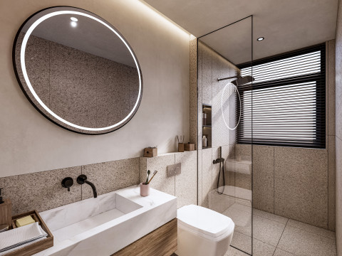 Bathroom full scene 10 3D Model