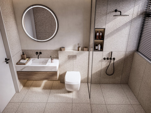 Bathroom full scene 10 3D Model