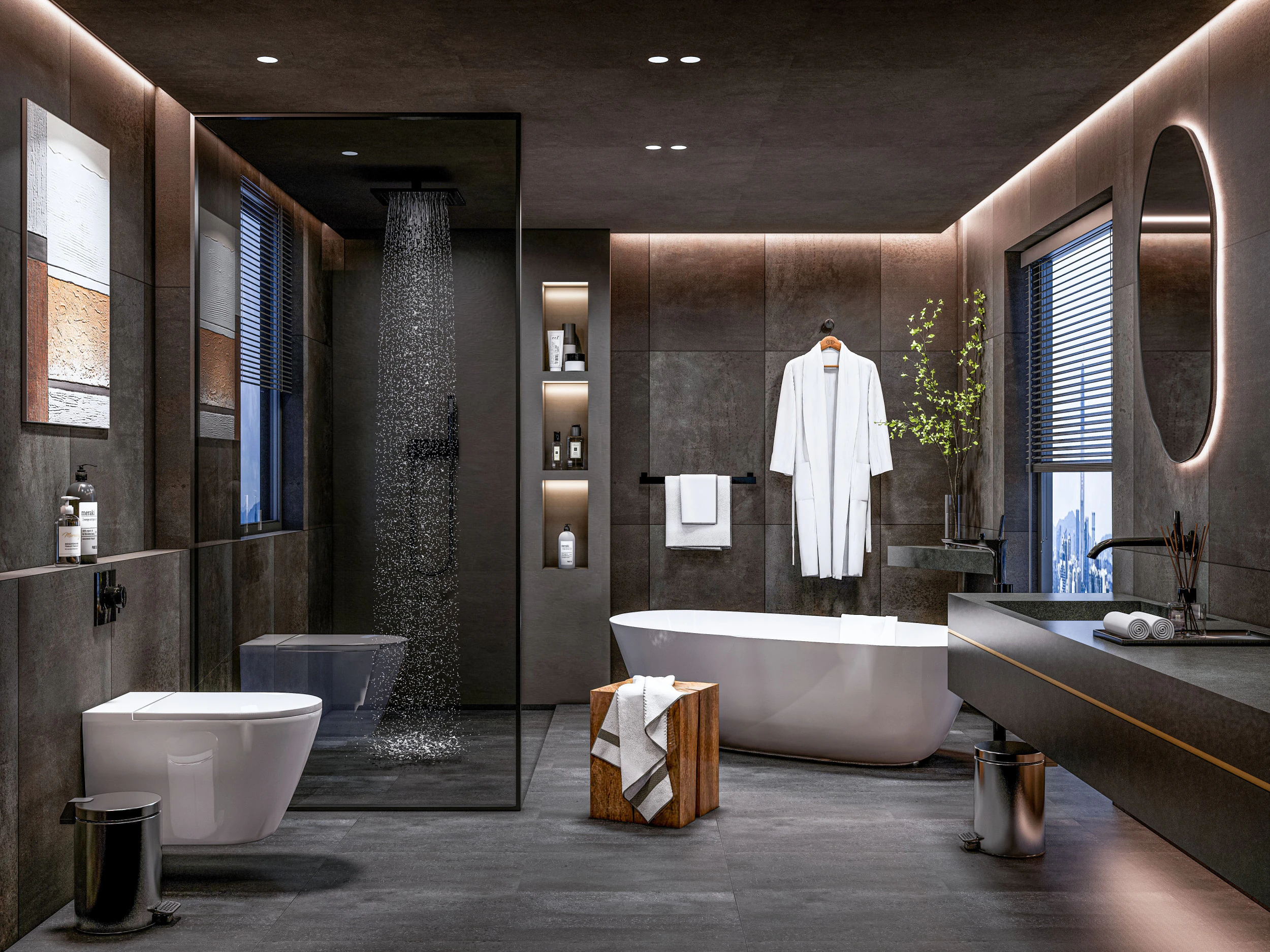 Bathroom full scene 11 3D Model .c4d .max .obj .3ds .fbx .stl .blend 
