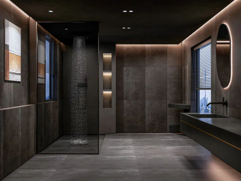 Bathroom full scene 11 3D Model