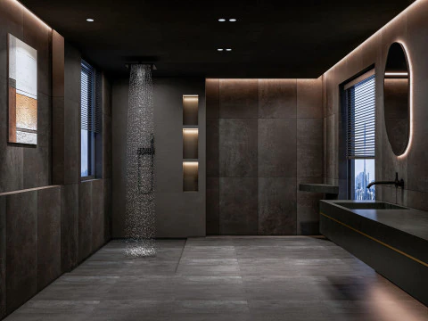 Bathroom full scene 11 3D Model