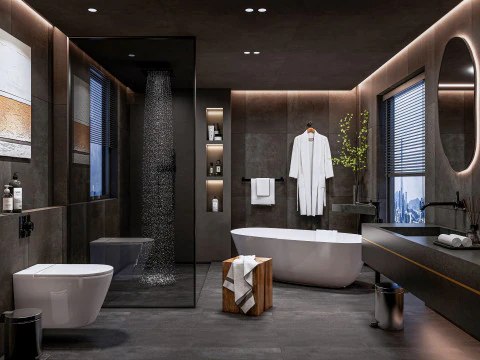 Bathroom full scene 11 3D Model