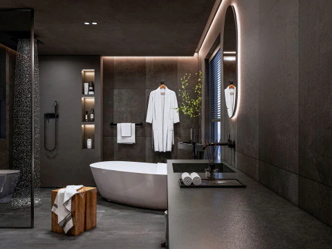 Bathroom full scene 11 3D Model