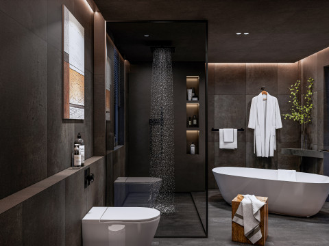Bathroom full scene 11 3D मॉडल
