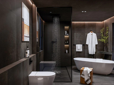 Bathroom full scene 11 3D Model
