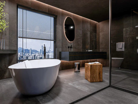 Bathroom full scene 11 3D Model