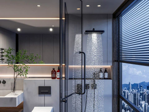 Bathroom full scene 12 3D Model