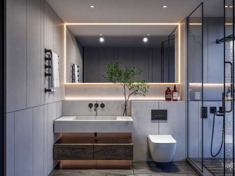 Bathroom full scene 12 3D Модель