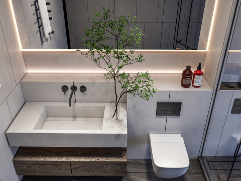 Bathroom full scene 12 3D Модель