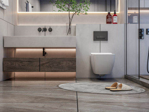 Bathroom full scene 12 3D Модель