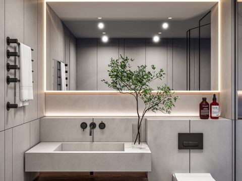 Bathroom full scene 12 3D Модель