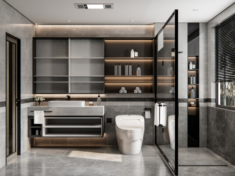 Bathroom full scene 13 3D Модель