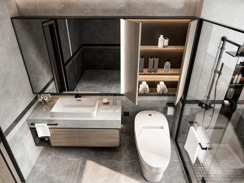 Bathroom full scene 13 3D Модель