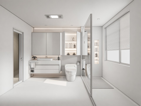 Bathroom full scene 13 3D Модель