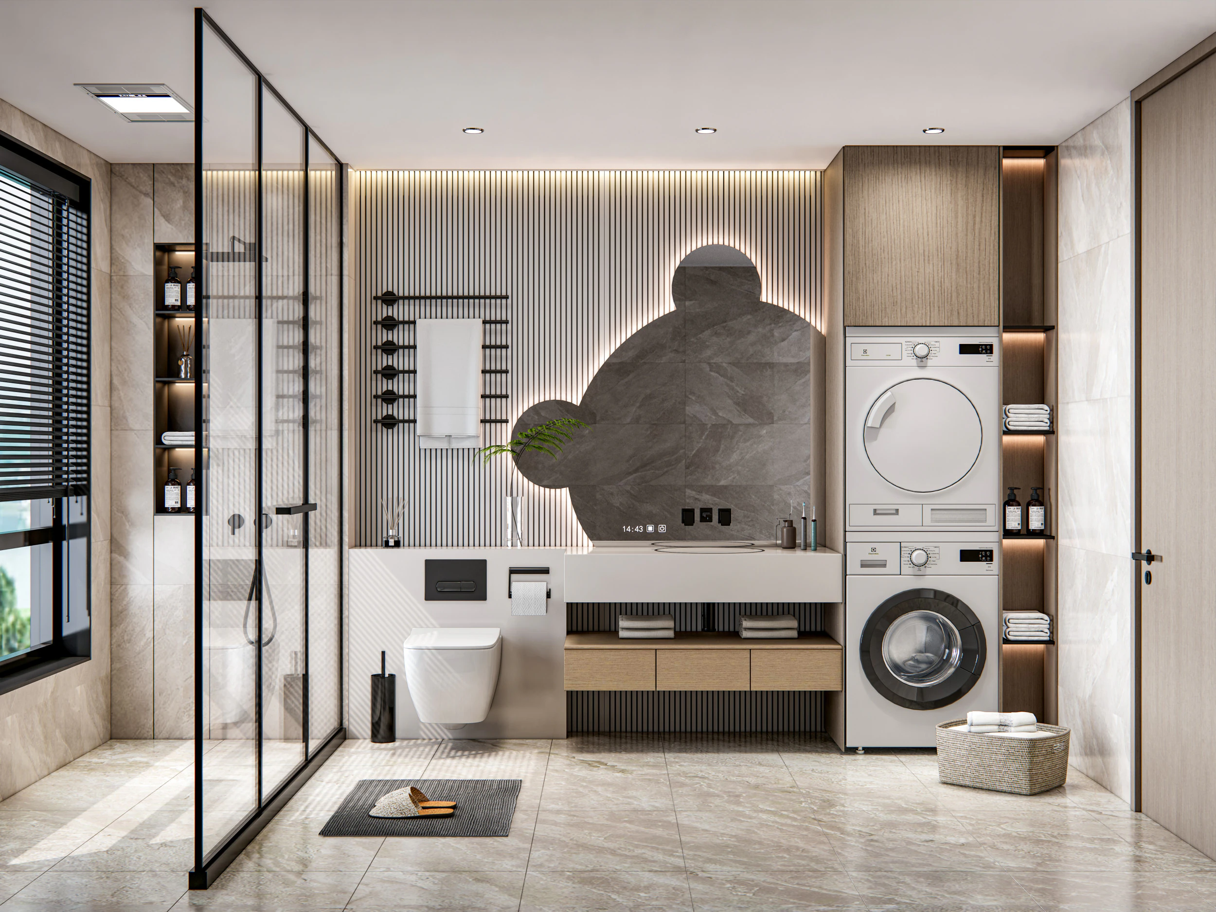 Bathroom full scene 14 3D Model .c4d .max .obj .3ds .fbx .stl .blend 