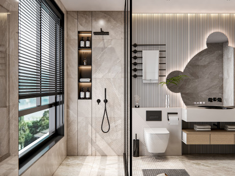 Bathroom full scene 14 Model 3D