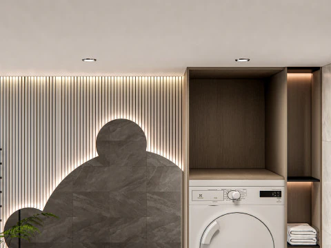 Bathroom full scene 14 3D Model