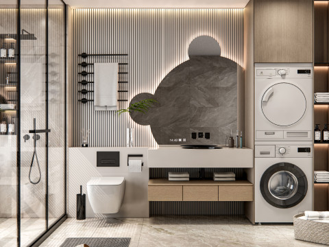 Bathroom full scene 14 Model 3D