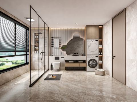 Bathroom full scene 14 Model 3D