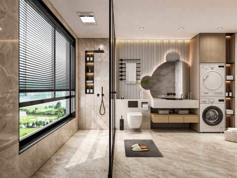 Bathroom full scene 14 Model 3D