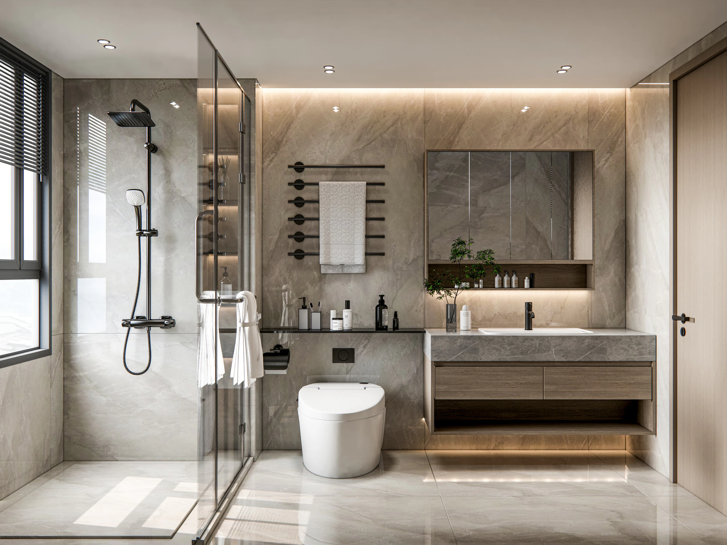 Bathroom full scene 15 3D Model .c4d .max .obj .3ds .fbx .stl .blend 