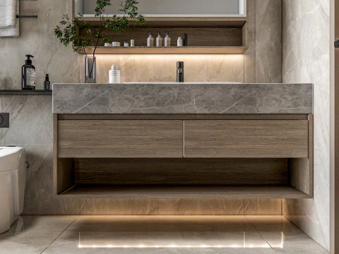 Bathroom full scene 15 3D Model