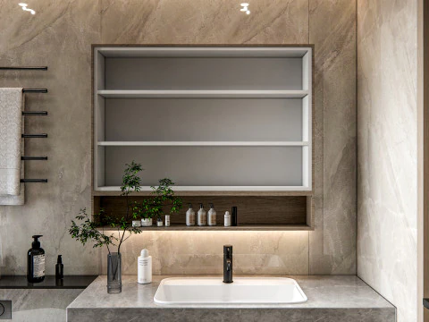 Bathroom full scene 15 3D Model