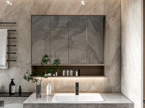 Bathroom full scene 15 3D Model