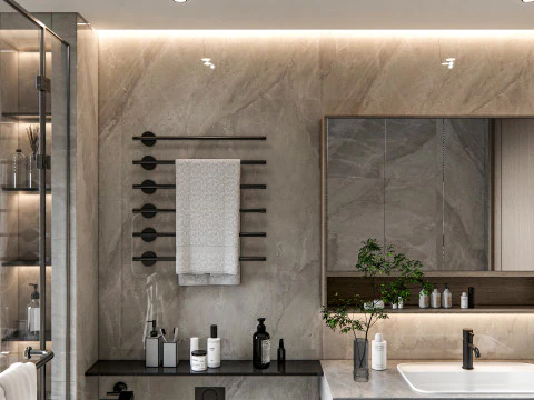 Bathroom full scene 15 3D Model