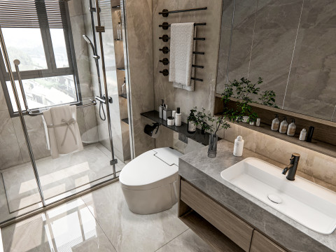 Bathroom full scene 15 Modelo 3D