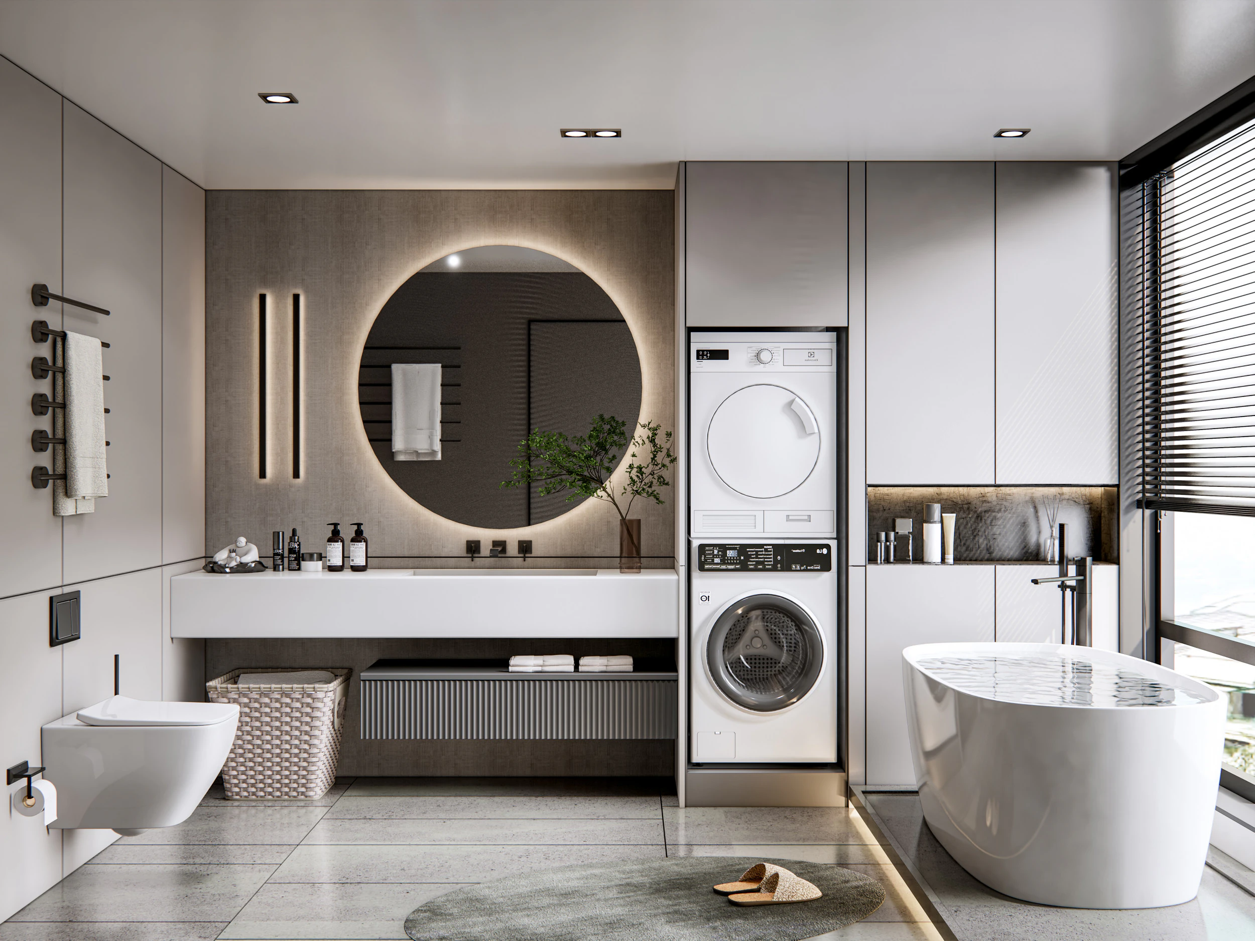 Bathroom full scene 16 3D Model .c4d .max .obj .3ds .fbx .stl .blend 