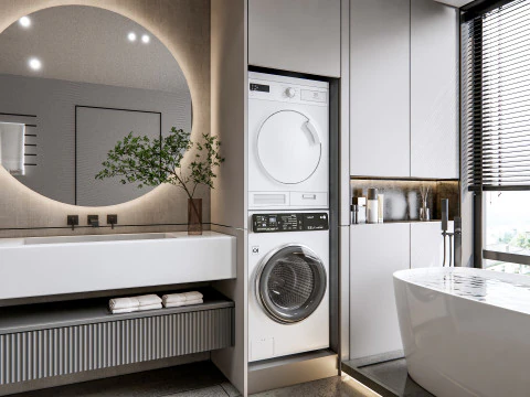 Bathroom full scene 16 3D Model