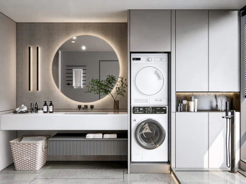 Bathroom full scene 16 3D Model