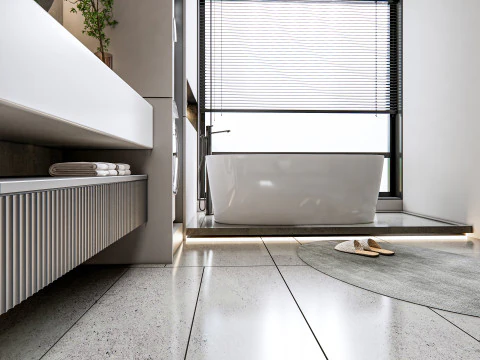 Bathroom full scene 16 3D Model