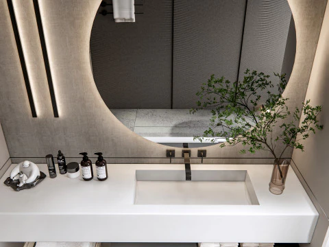 Bathroom full scene 16 3D Model