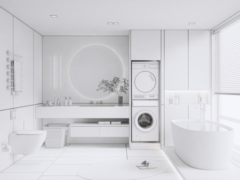 Bathroom full scene 16 3D 模型