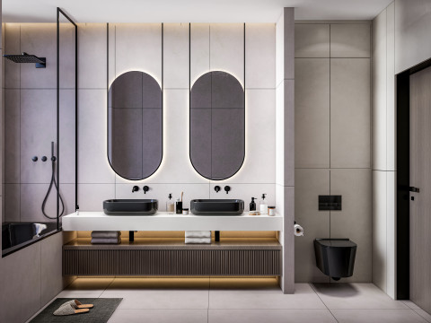 Bathroom full scene 17 3D Model