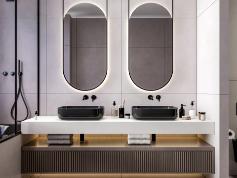 Bathroom full scene 17 3D Model