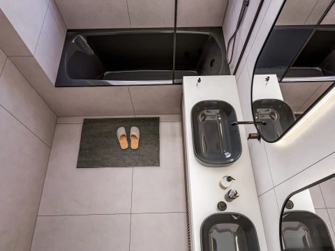 Bathroom full scene 17 3D Model