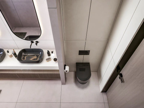 Bathroom full scene 17 3D Model