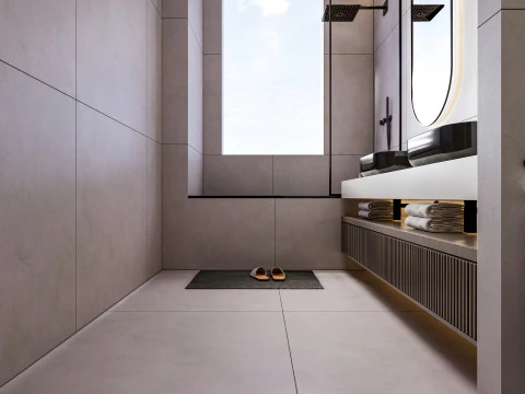 Bathroom full scene 17 3D Model