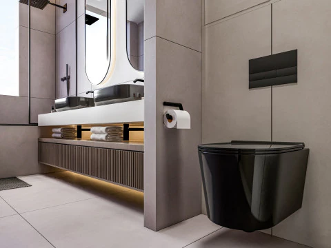 Bathroom full scene 17 3D Model