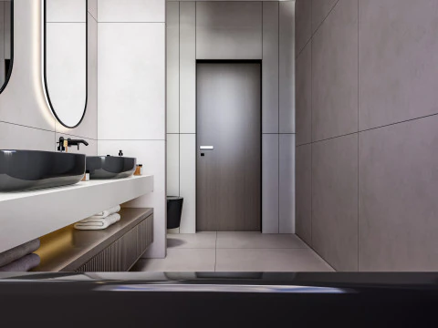 Bathroom full scene 17 3D Model