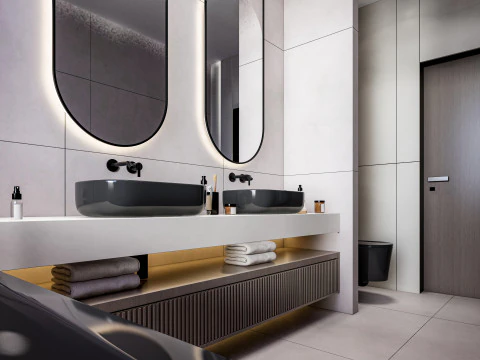 Bathroom full scene 17 3D Model