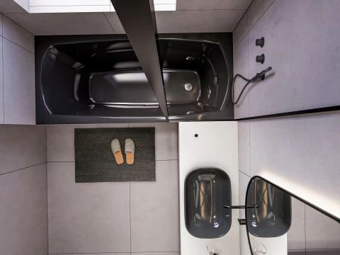 Bathroom full scene 17 3D Model