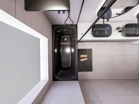 Bathroom full scene 17 3D Model