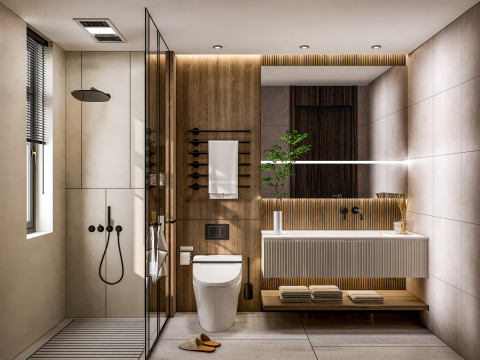 Bathroom full scene 19 3D Model