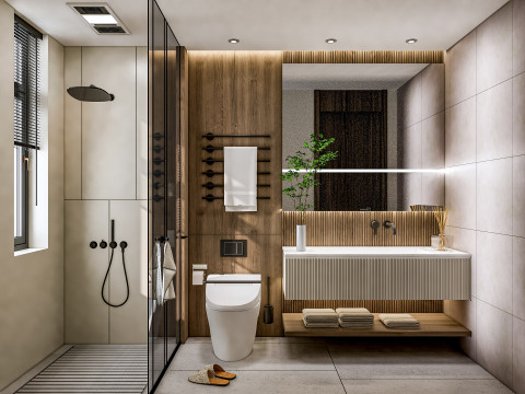Bathroom full scene 19 3D Model