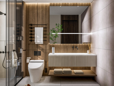 Bathroom full scene 19 3D Model