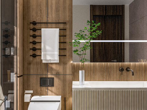Bathroom full scene 19 3D Model